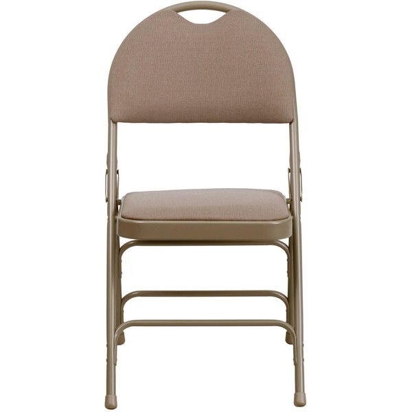 Fabric Fldng Chair, Easy Carry Hndl, Beige