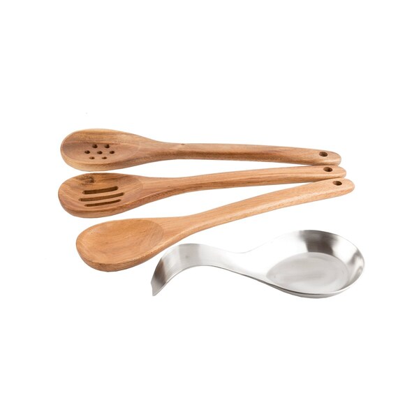 Sngle Spoon Rest, Brushed SS, 8