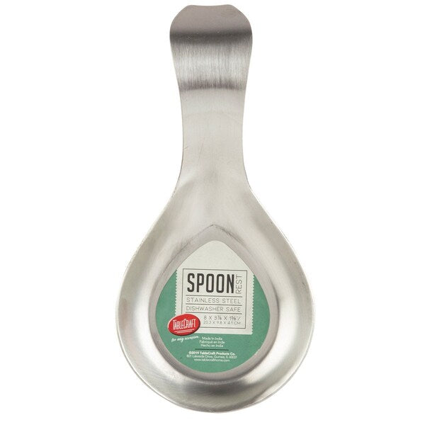 Sngle Spoon Rest, Brushed SS, 8
