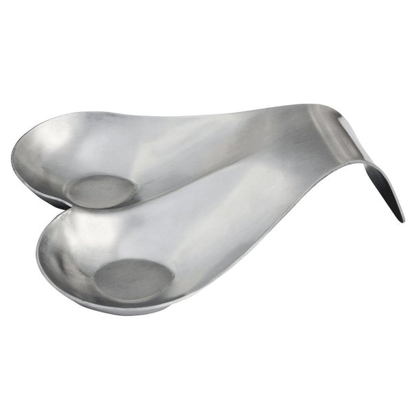 Double Spoon Rest, Brushed SS, 7.5