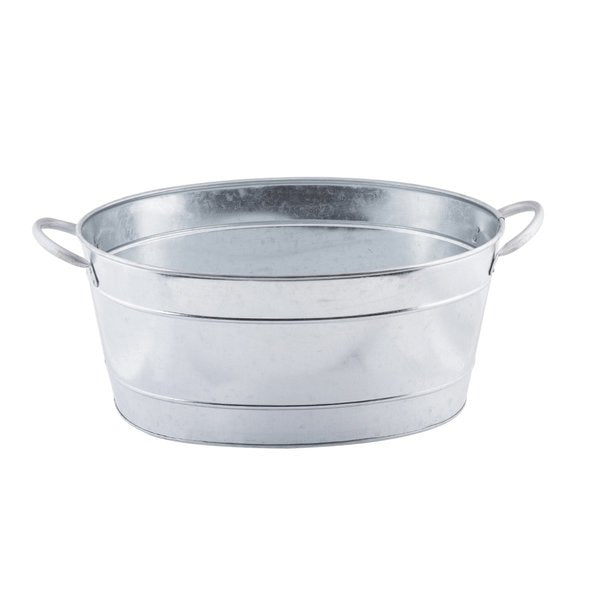 Oval Sngl Wall Bev Tub, Glv Steel, 19