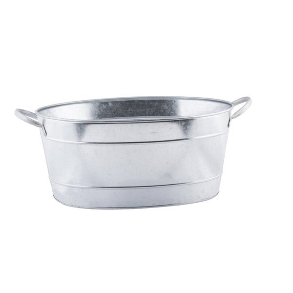 Oval Sngl Wall Bev Tub, Glv Steel, 19