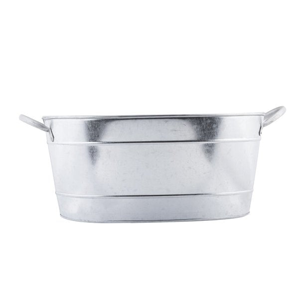 Oval Sngl Wall Bev Tub, Glv Steel, 19