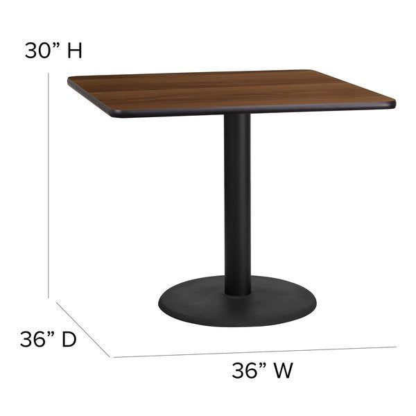 Square Natural Laminate Table, 36