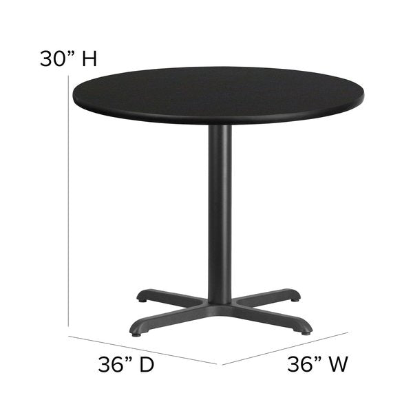 Round Laminate Table, 36
