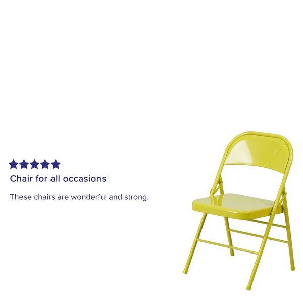 Twisted Folding Chair, Citron