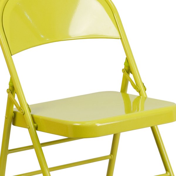 Twisted Folding Chair, Citron