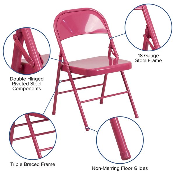 Fuchsia Folding Chair
