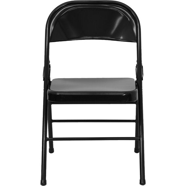 Metal Folding Chair, Black