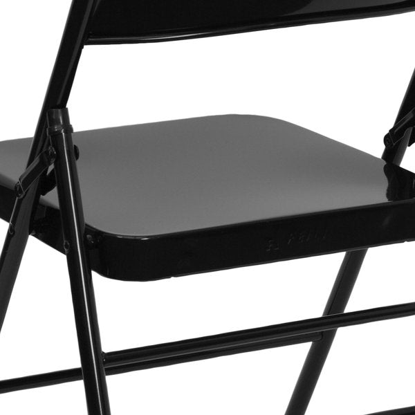 Metal Folding Chair, Black
