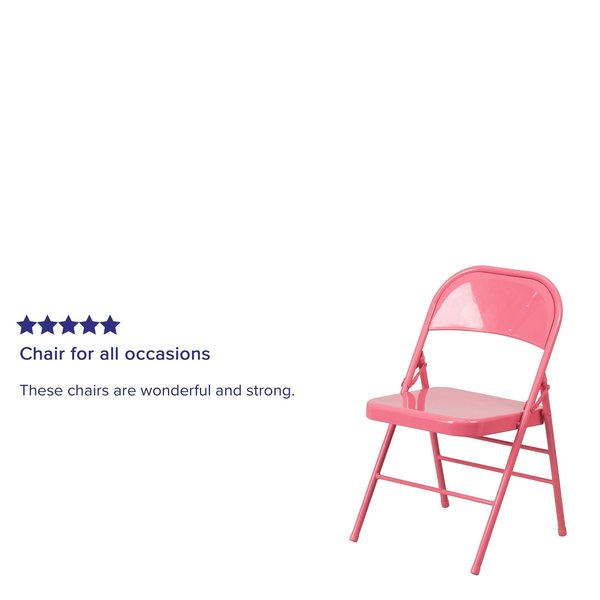 Folding Chair, Bubblegum Pink