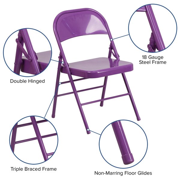 Folding Chair, Impulsive Purple