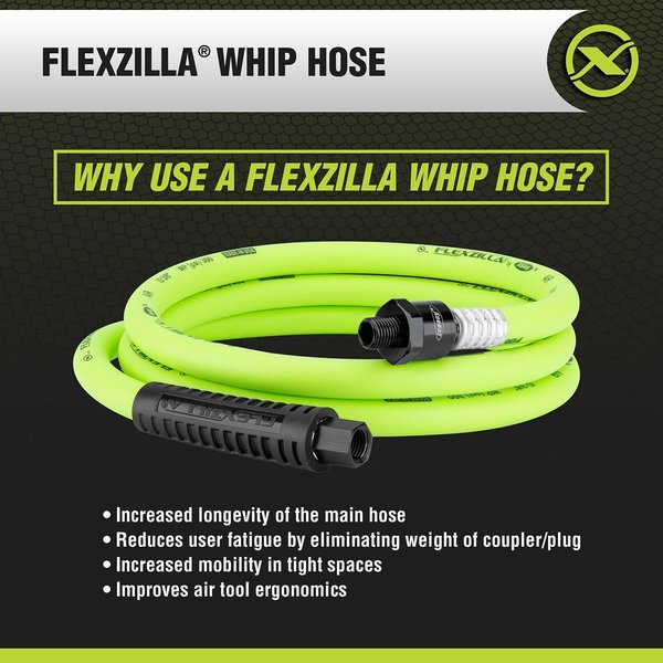 Whip Hose with Ball Swivel, 3/8