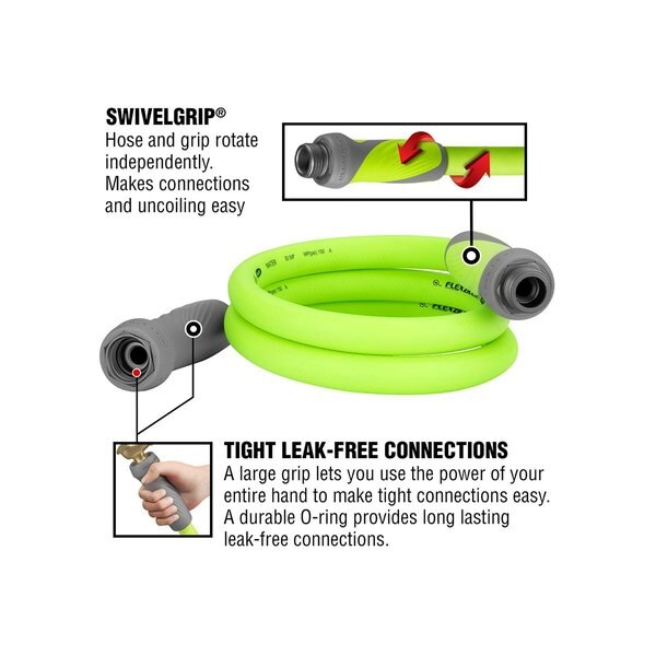 SwivelGrip Garden Lead-in Hose, 5/8