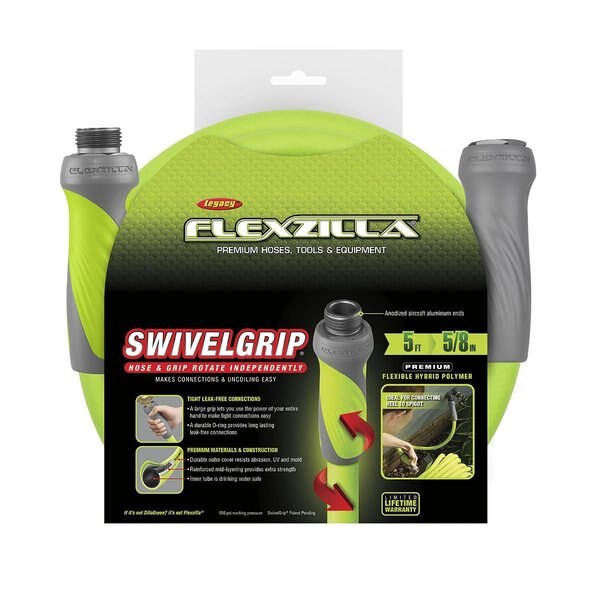 SwivelGrip Garden Lead-in Hose, 5/8
