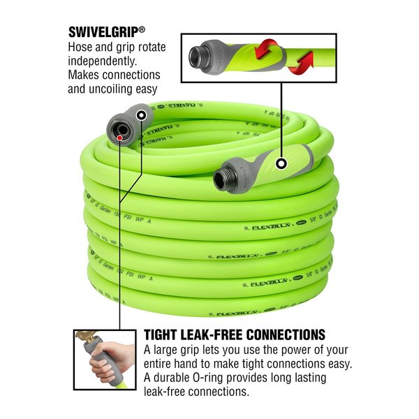 SwivelGrip Garden Hose, 5/8