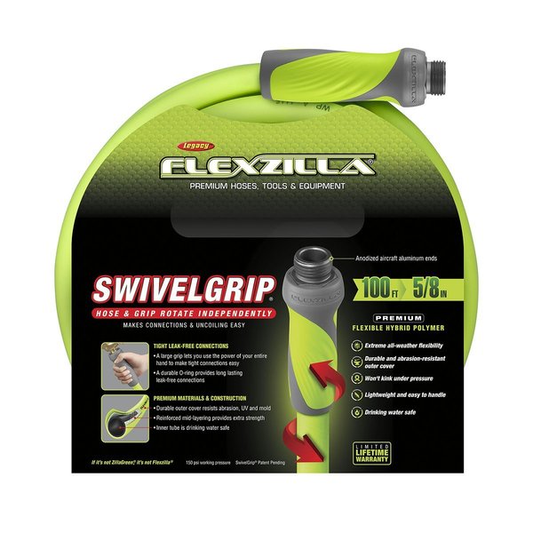 SwivelGrip Garden Hose, 5/8