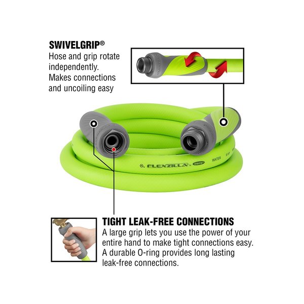 SwivelGrip Garden Lead-in Hose, 5/8