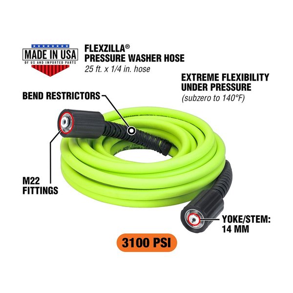 Pressure Washer Hose, 1/4