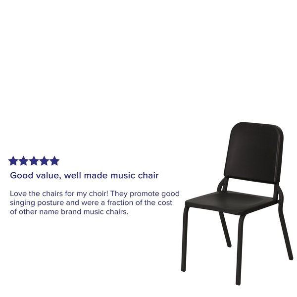 Melody Band/Music Chair, Stackable, Blk