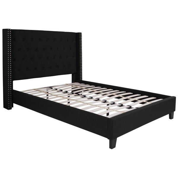 Platform Bed, Riverdale, Full, Black