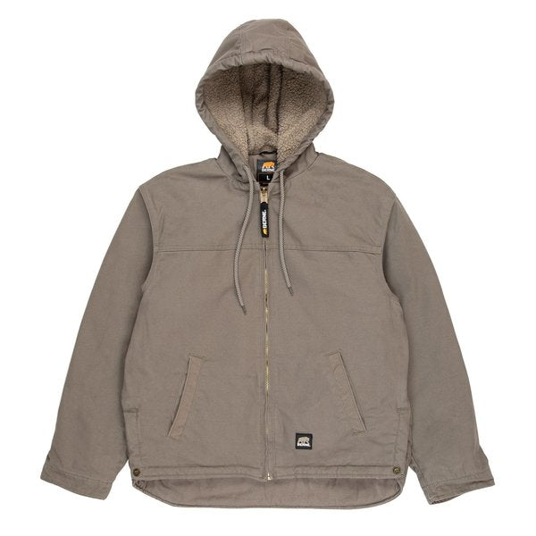 Work Coat, Washed Hooded, 3XL, Regular