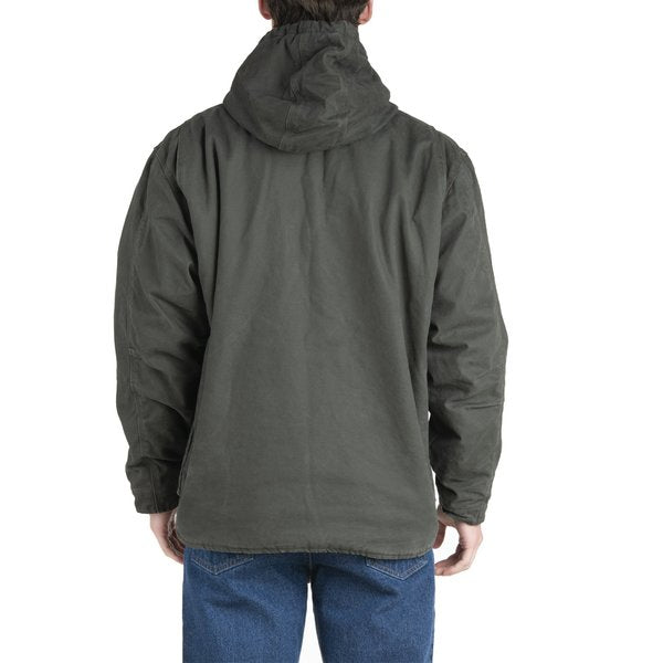 Work Coat, Washed Hooded, 2XL, Tall