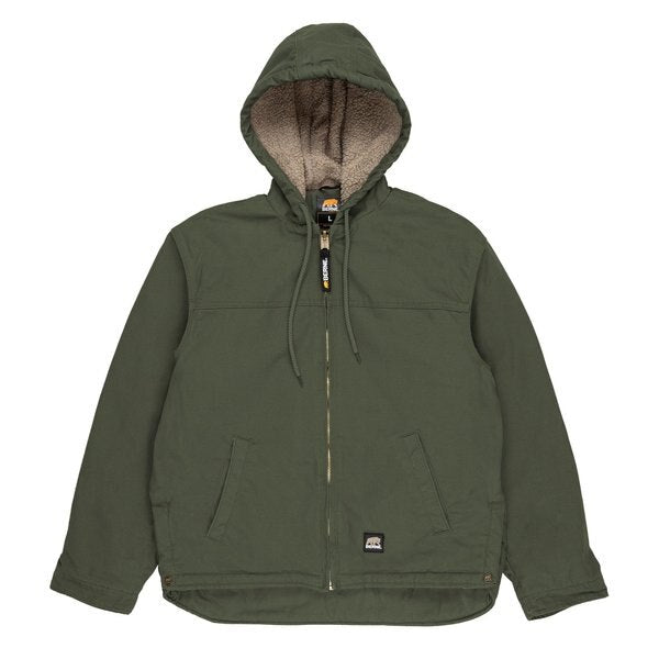 Work Coat, Washed Hooded, 2XL, Tall