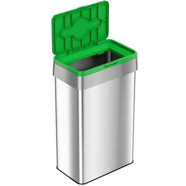 Compost Bin, Stainless Steel, 21 Gallon /, Silver, Stainless Steel