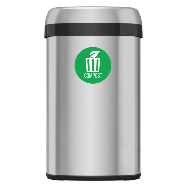 Vinyl COMPOST Decal Sticker Set, UV-Resistant, PK 3