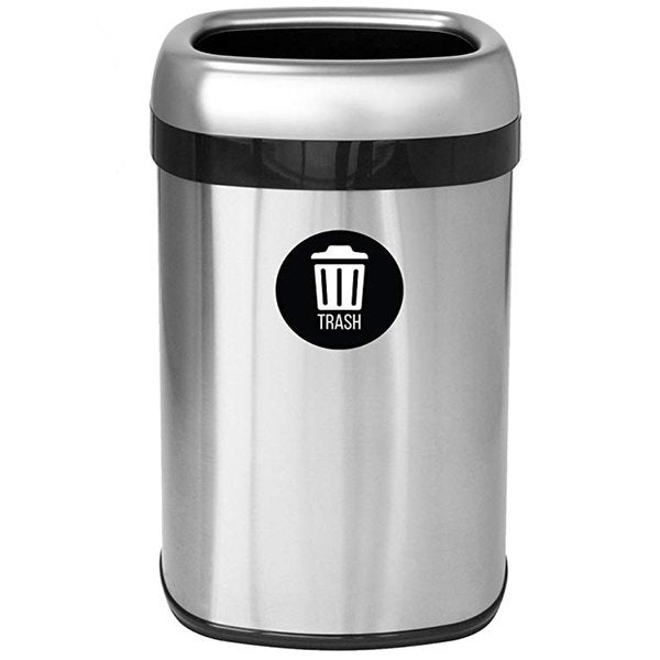 Vinyl TRASH Decal Sticker Set, UV-Resistant, PK 3