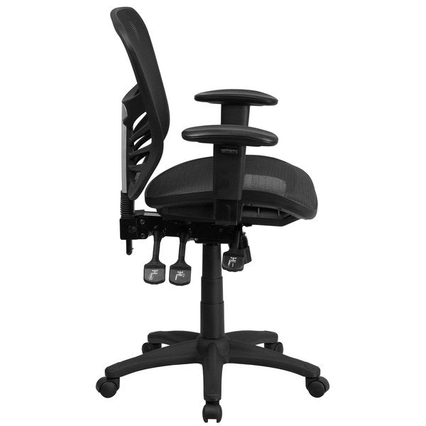 Mesh Executive Chair, 23 1/2-, Adjustable Padded