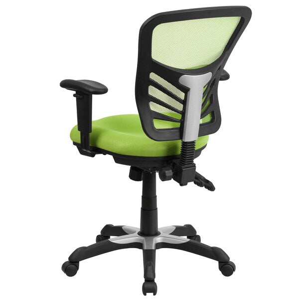 Side Chair, Mesh, Adjustable Padded, Green