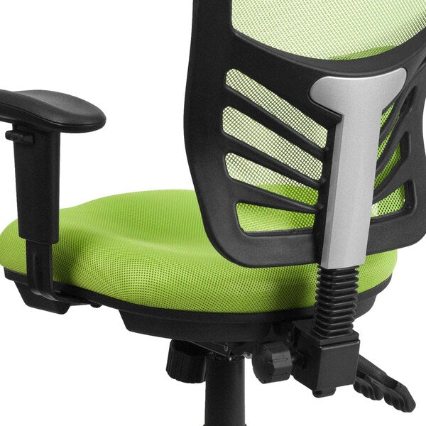 Side Chair, Mesh, Adjustable Padded, Green