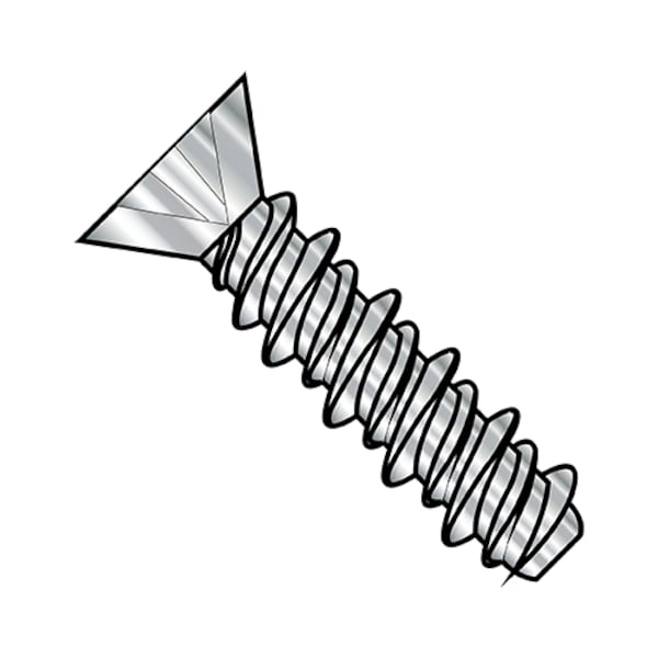 Self-Drilling Screw, #14-15 x 1 in, 18-8 Stainless Steel Drive Head Phillips Drive, 1500 PK