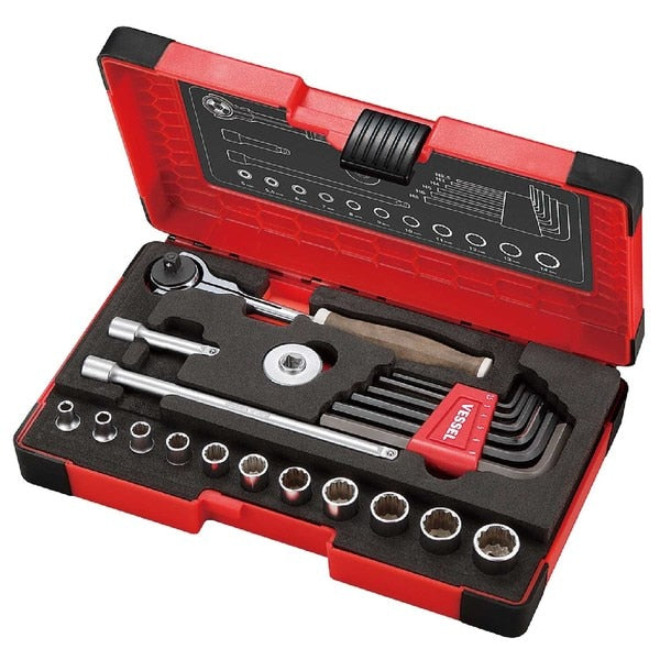 WOOD-COMPO Swivel Socket Wrench 1/4