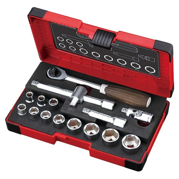WOOD-COMPO Socket Wrench Set No.HRW3002M