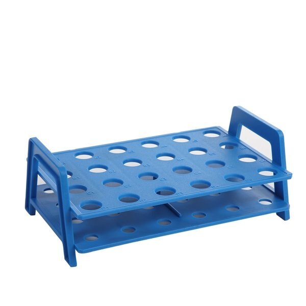 Microtube Rack, 24x1.5/2mL Tubes, Blue, PK8