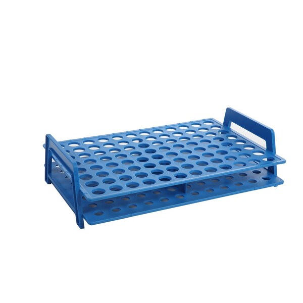 Microtube Rack, 96x1.5/2mL Tubes, Blue, PK4