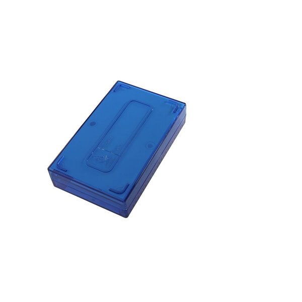 Microscope Slide Box, Poly, 25-Place, Blue
