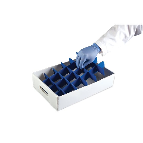 Sample Storage Tray, Corrugated, Wht, PK10