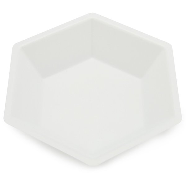 Hexagon Weigh Boat, XL, Wht, PK500