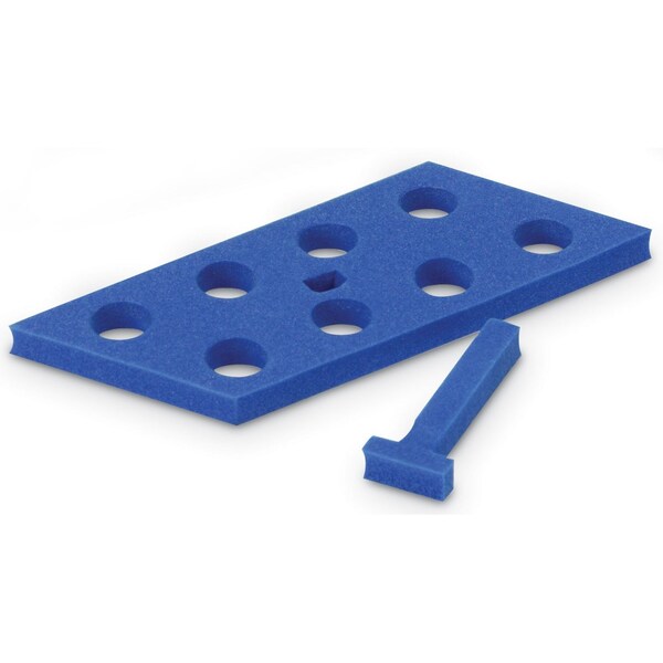 Floating Tube Rack, 15mL Tubes, Blue, PK5