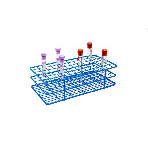 HDPE Coated Wire Tube Rack 16 mm, 6 x 12