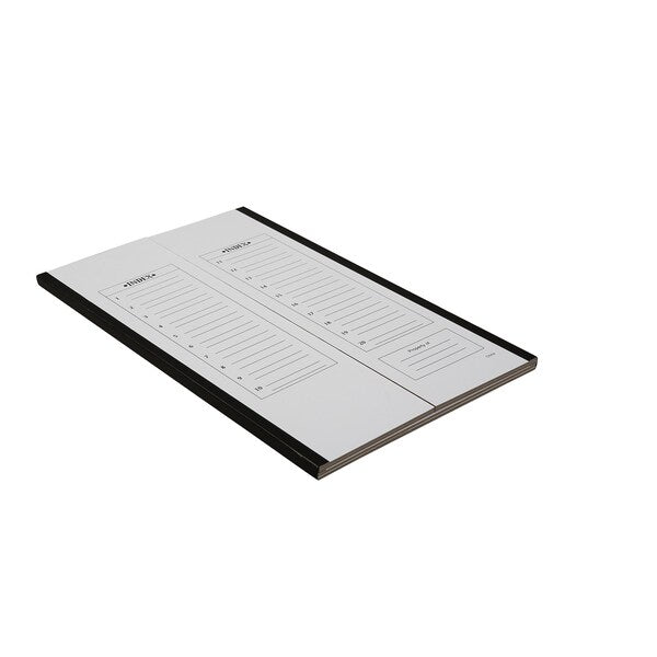 Cardboard Slide Tray, 20-Place, Black, PK72