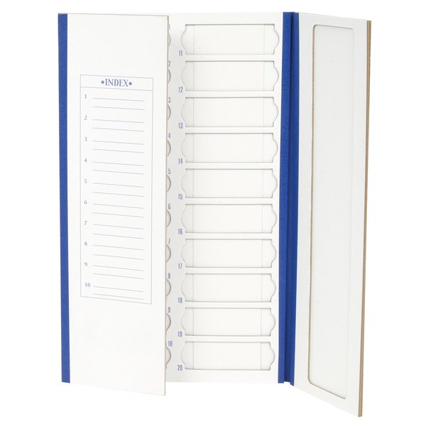 Cardboard Slide Tray, 20-Place, Blue, PK72