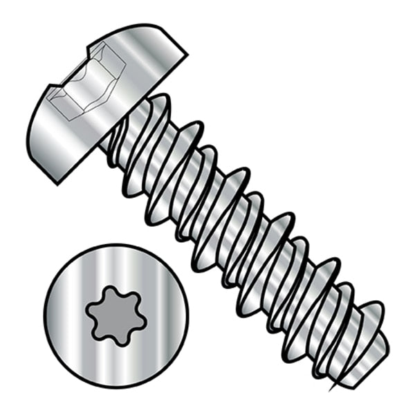 Sheet Metal Screw, #8-18 x 3/4 in, Stainless Steel Pan Head Torx Drive, 4000 PK