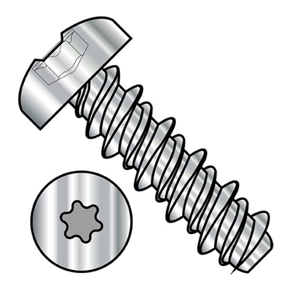Self-Drilling Screw, #10-16 x 5/8 in, Stainless Steel Pan Head Torx Drive, 3000 PK