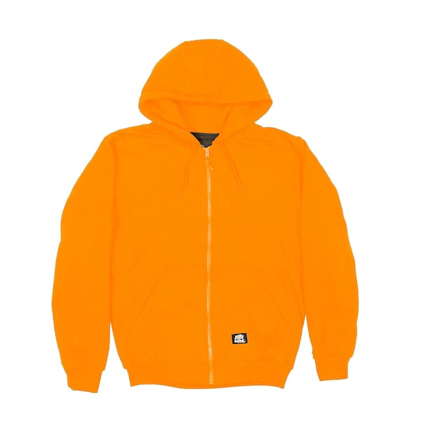 Sweatshirt, Hi-Vis, Hooded, XL, Reg, Yellow