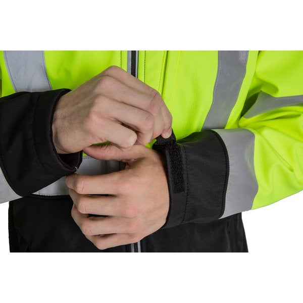 Jacket, Softshell, Hi-Vis, Class 3, L, Reg